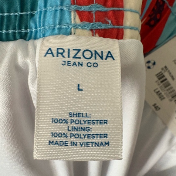 Tropical Floral Men's Swim Shorts - Picture 6 of 6